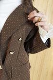 Stella Micro Stud Classic Blazer Chocolate /5=